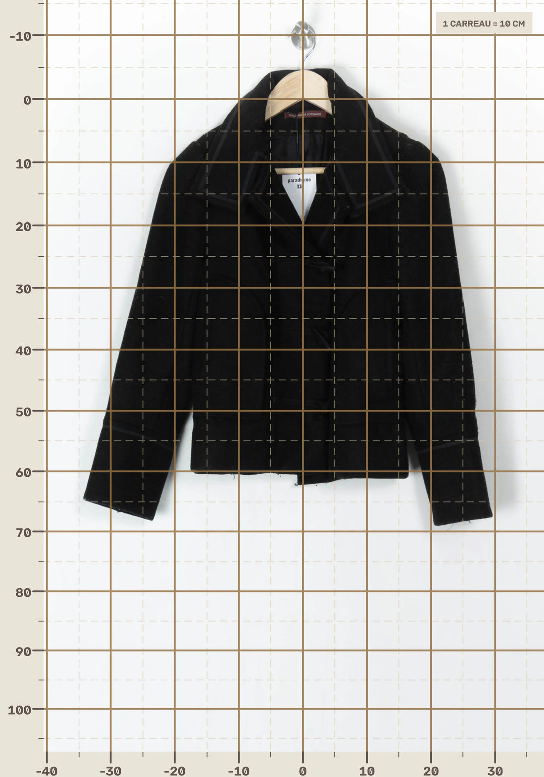Manteau Noir - Taille XS/34 de la marque Comptoir des Cotonniers | PARAD98689 - Vendu par Paradigme - Image 4