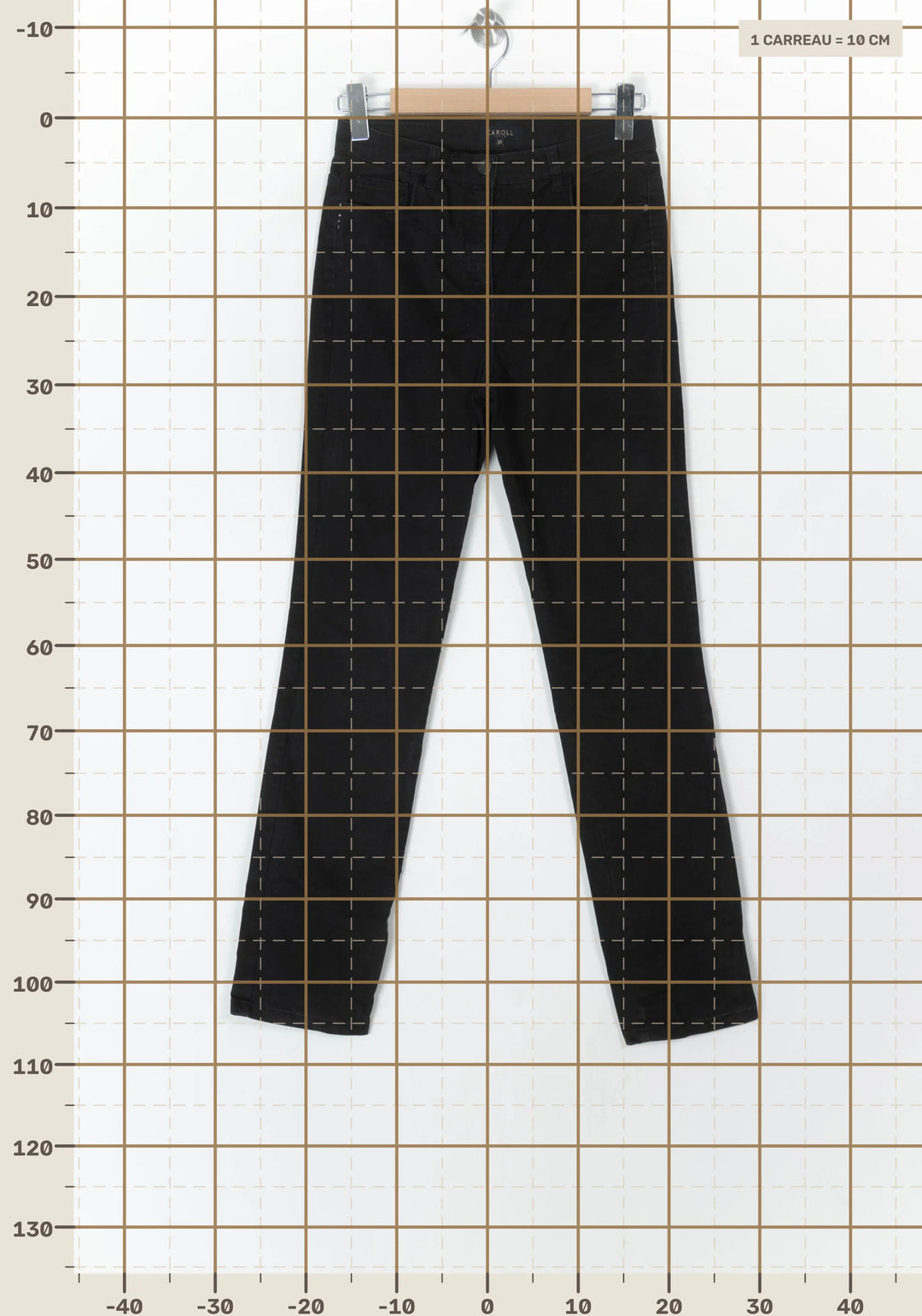 Jean Noir - Taille M/38 de la marque Caroll | PARAD98694 - Vendu par Paradigme - Image 4