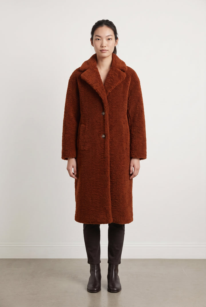 Manteau Marron foncé - Taille S/36 de la marque Galeries Lafayette | PARAD98703 - Vendu par Paradigme - Image 1