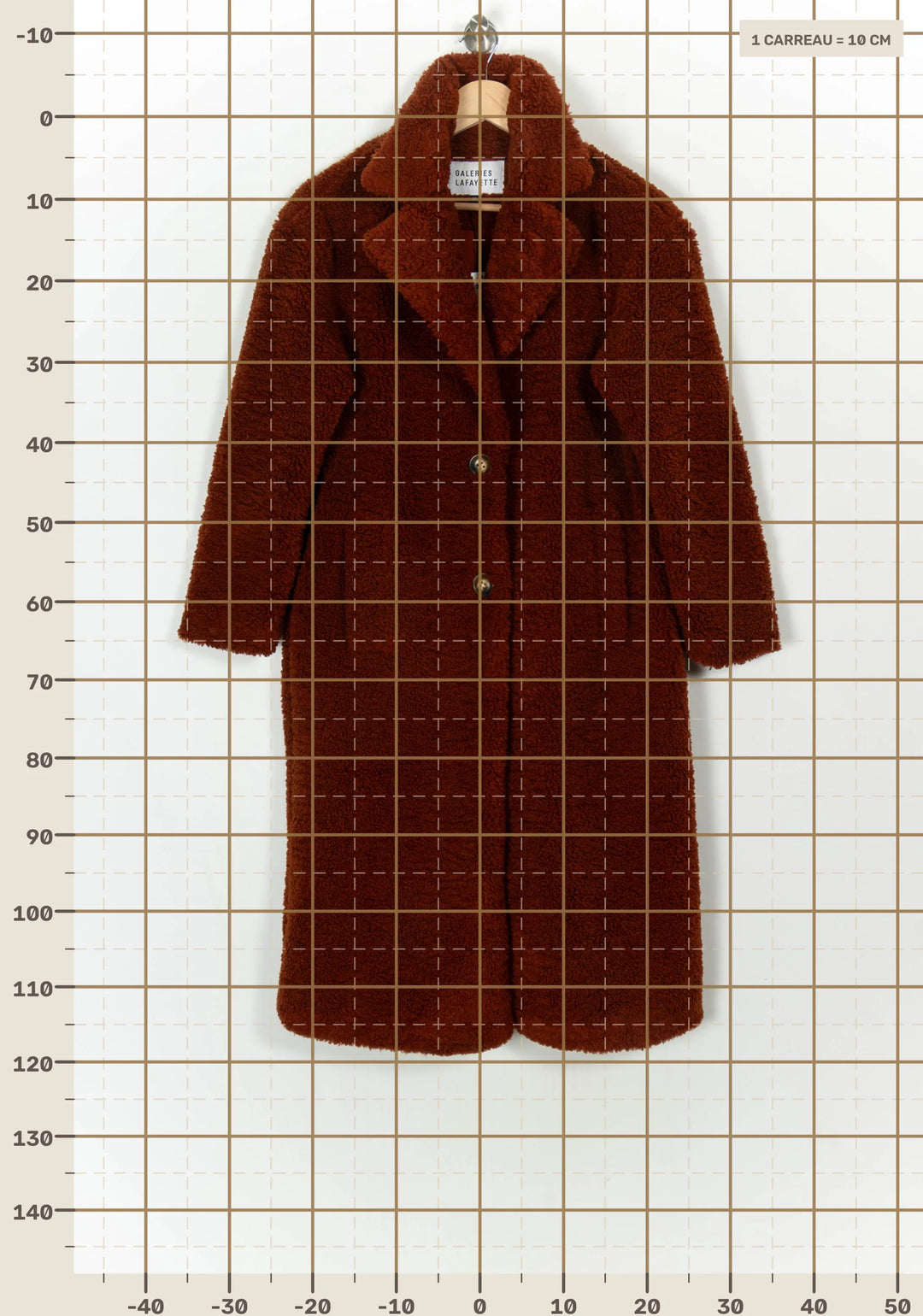Manteau Marron foncé - Taille S/36 de la marque Galeries Lafayette | PARAD98703 - Vendu par Paradigme - Image 4