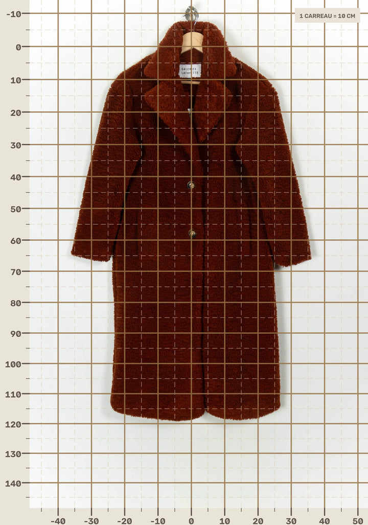 Manteau Marron foncé - Taille S/36 de la marque Galeries Lafayette | PARAD98703 - Vendu par Paradigme - Image 4