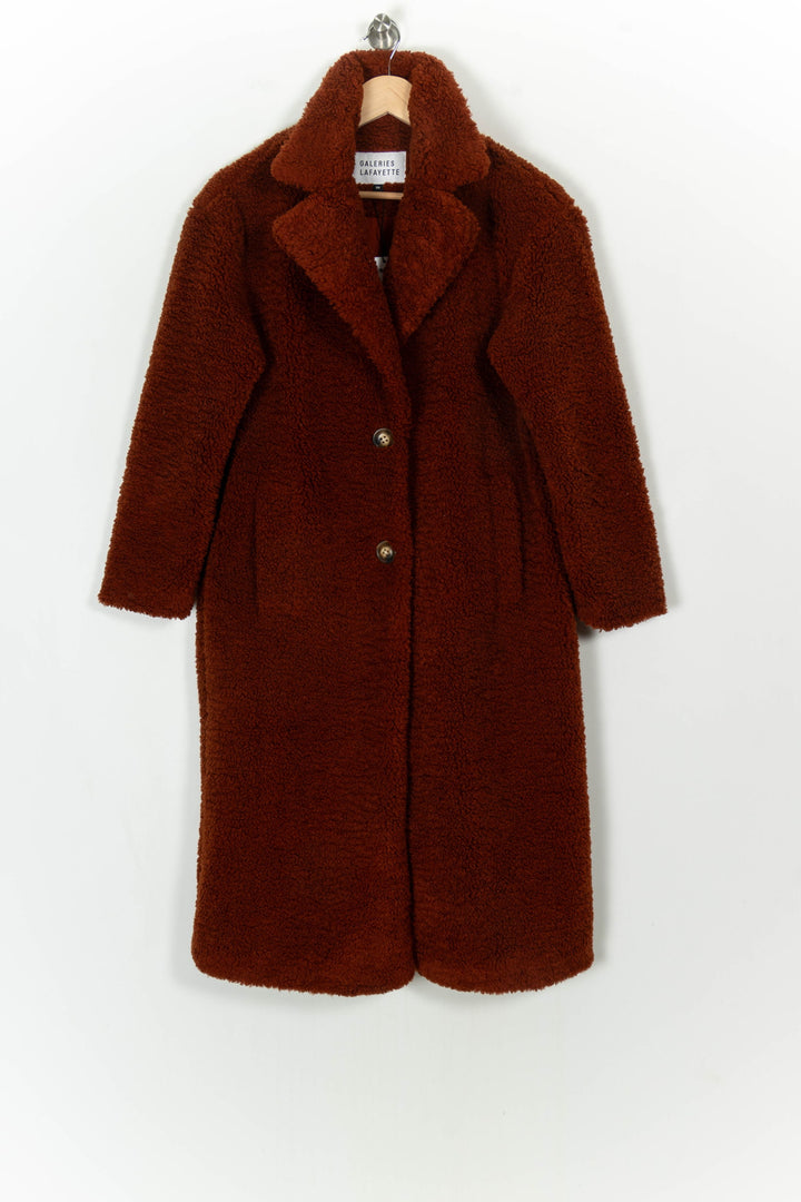 Manteau Marron foncé - Taille S/36 de la marque Galeries Lafayette | PARAD98703 - Vendu par Paradigme - Image 2
