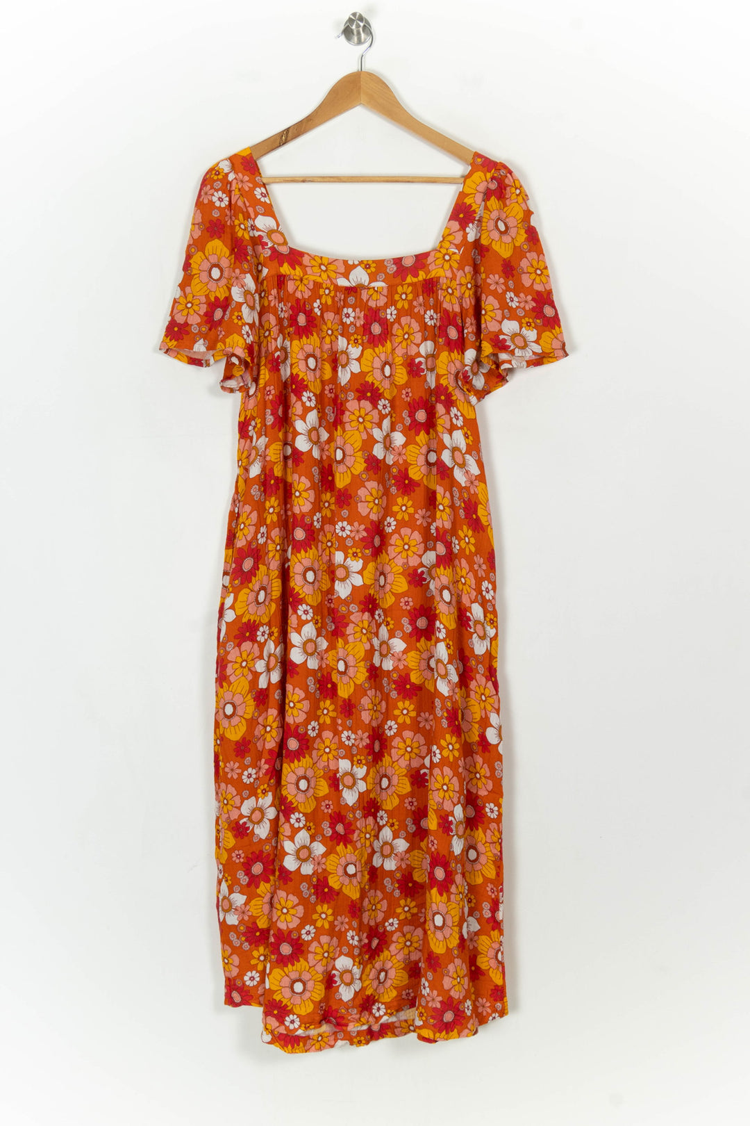 Robe Longue Orange et Rouge - Taille S/36 de la marque Galeries Lafayette | PARAD98712 - Vendu par Paradigme - Image 5