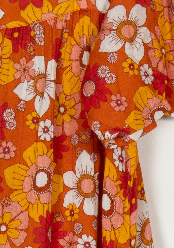 Robe Longue Orange et Rouge - Taille S/36 de la marque Galeries Lafayette | PARAD98712 - Vendu par Paradigme - Image 3
