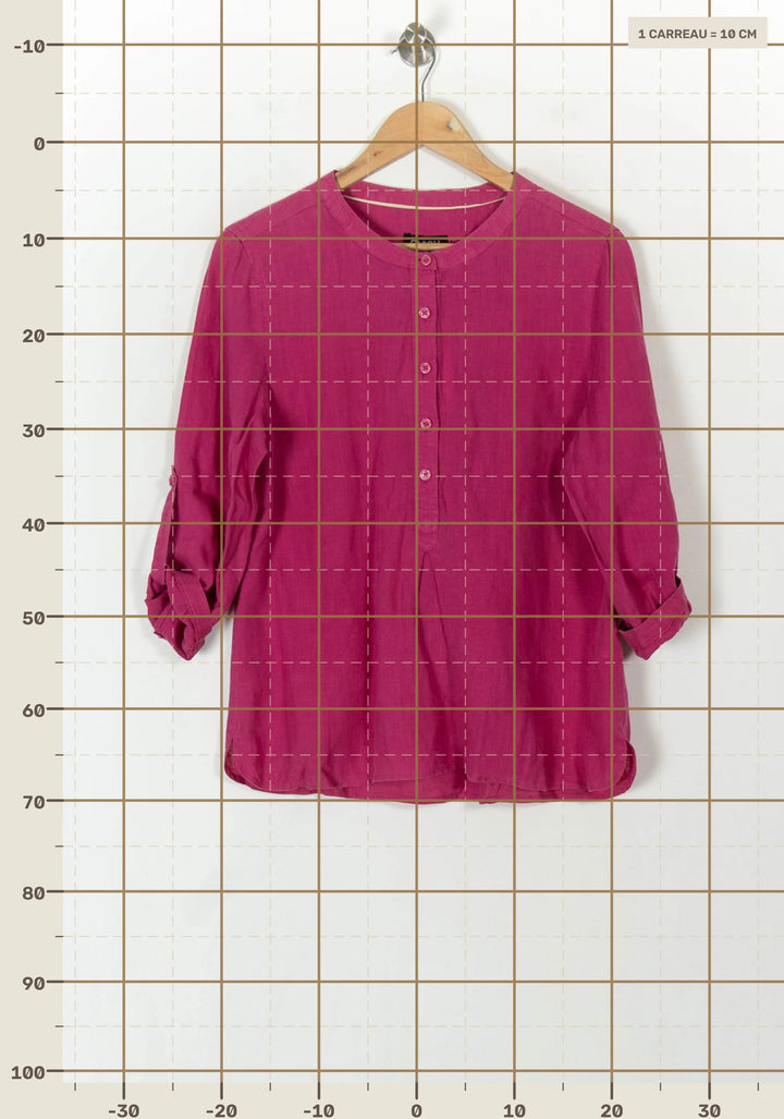 Blouse Rose - Taille XL/42 de la marque Caroll | PARAD98743 - Vendu par Paradigme - Image 4