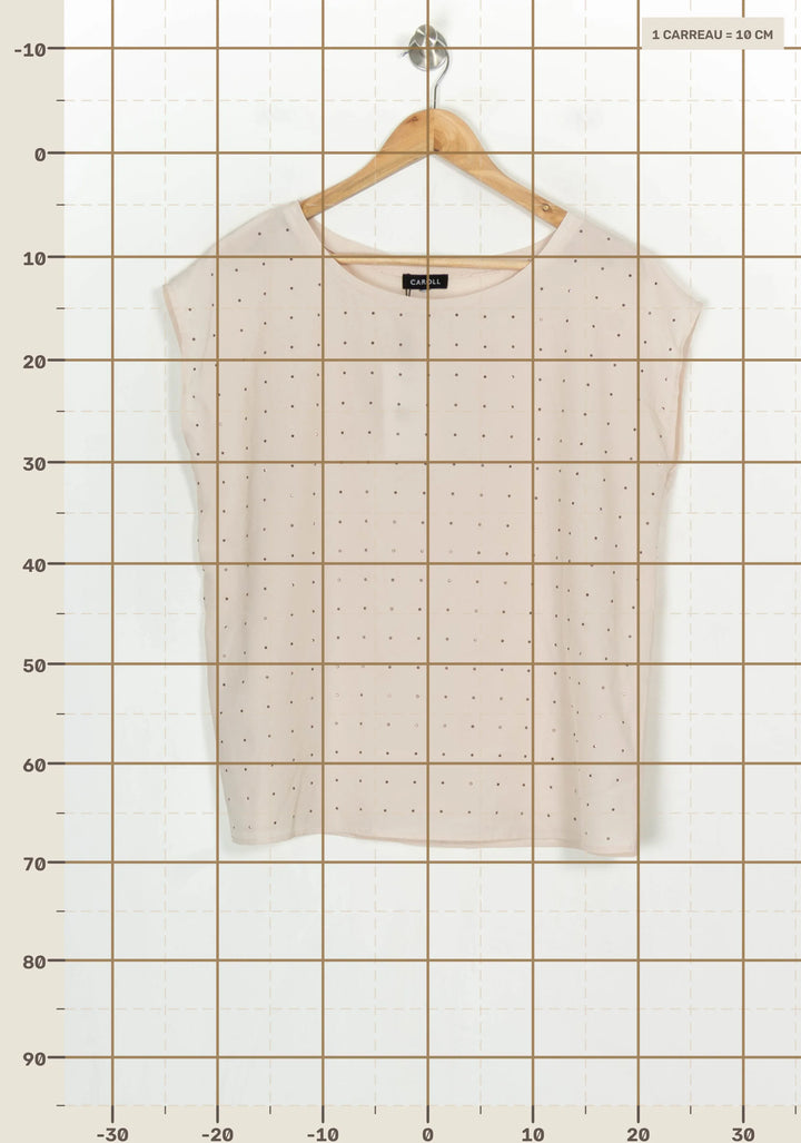 Blouse Rose - Taille S/36 de la marque Caroll | PARAD98744 - Vendu par Paradigme - Image 4