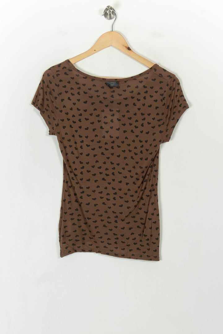 Tee-shirt Marron et Noir - Taille L/40 de la marque Caroll | PARAD98748 - Vendu par Paradigme - Image 5