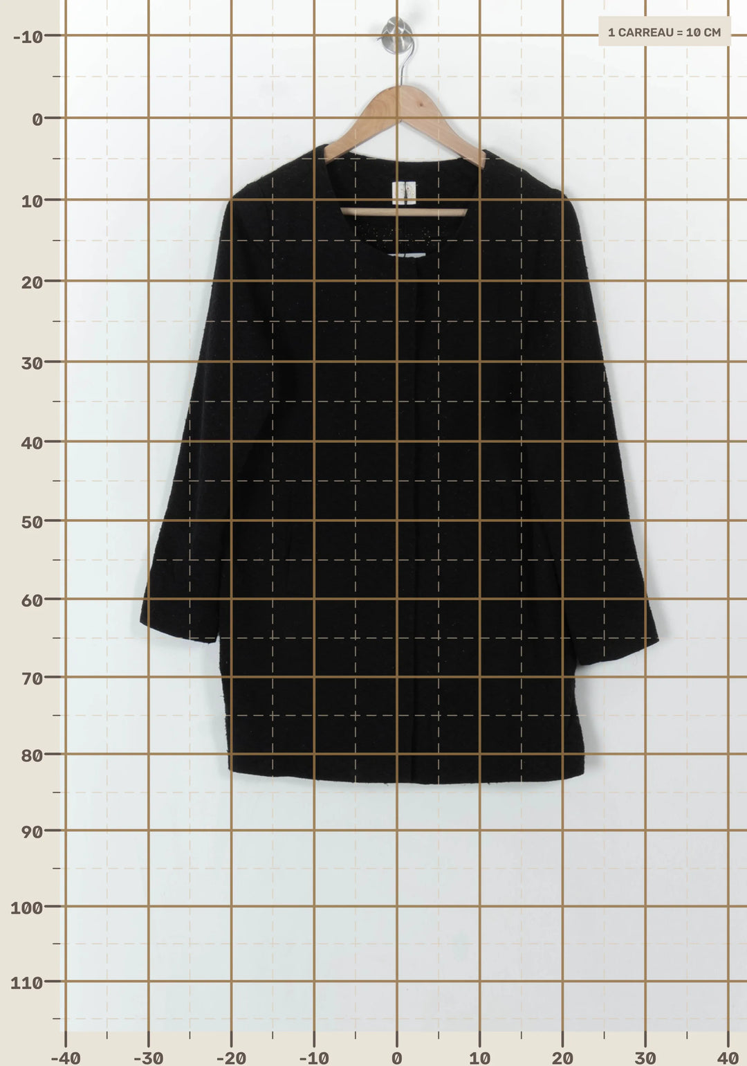 Manteau Noir - Taille M/38 de la marque Des petits hauts | PARAD98754 - Vendu par Paradigme - Image 4