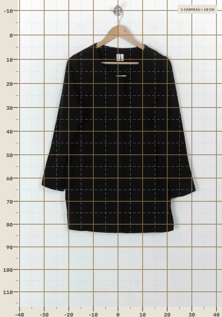 Manteau Noir - Taille M/38 de la marque Des petits hauts | PARAD98754 - Vendu par Paradigme - Image 4