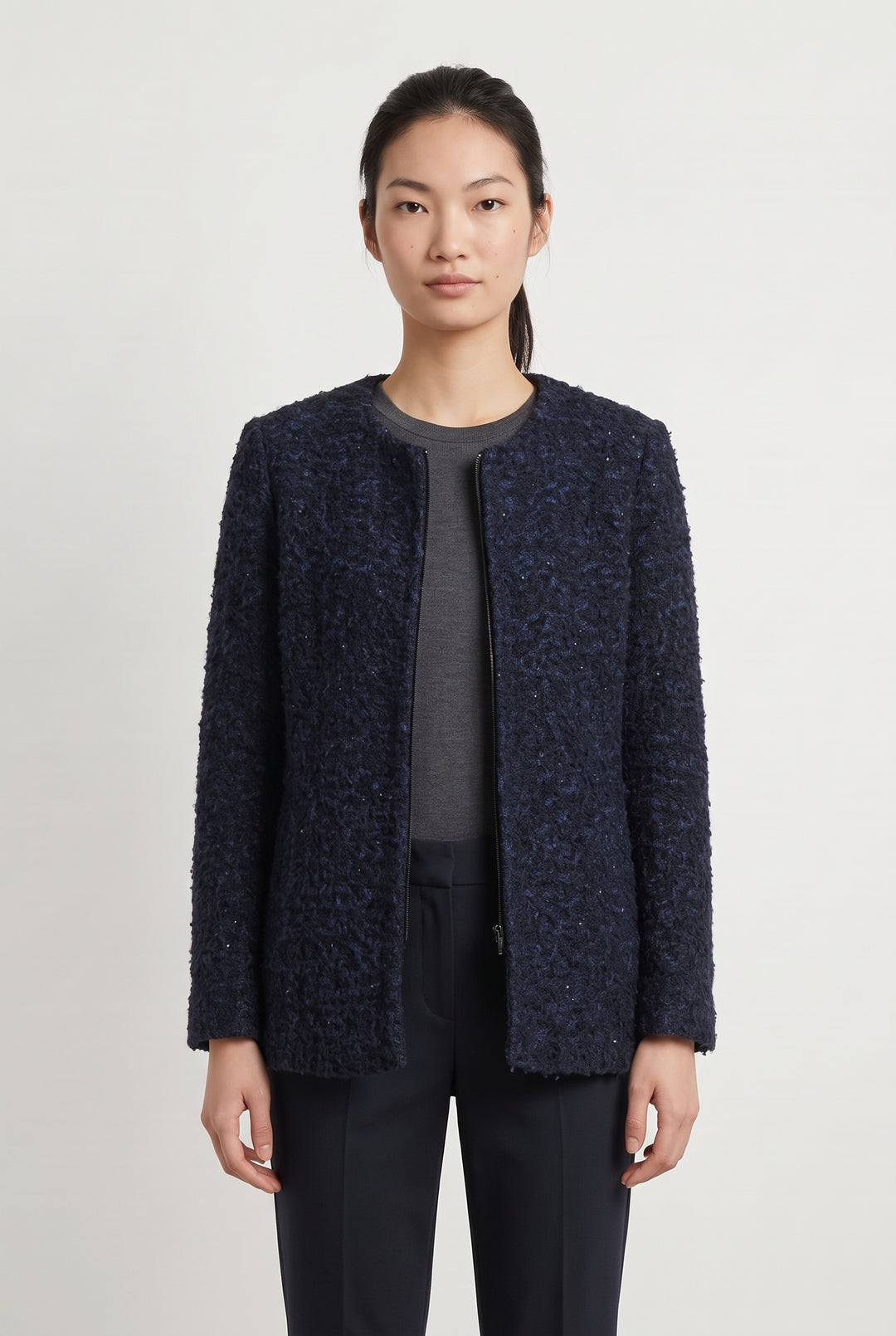 Veste Bouclée Bleue - Taille S/36 de la marque Maison 123 | PARAD98755 - Vendu par Paradigme - Image 1
