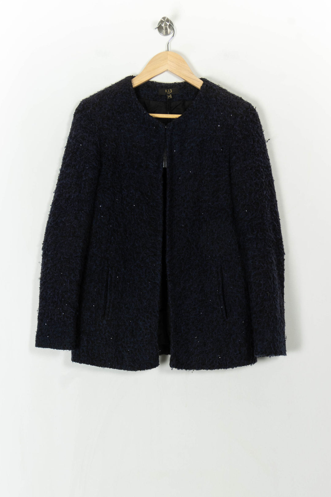Veste Bouclée Bleue - Taille S/36 de la marque Maison 123 | PARAD98755 - Vendu par Paradigme - Image 2