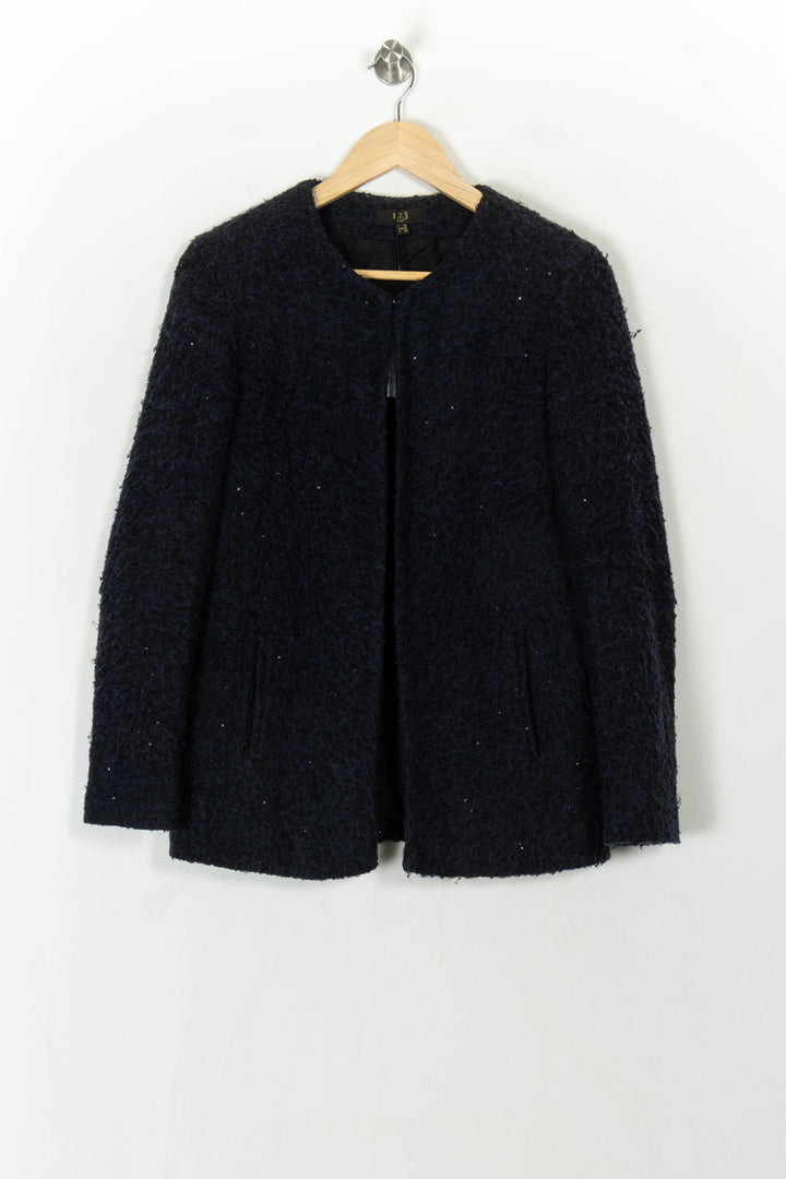 Veste Bouclée Bleue - Taille S/36 de la marque Maison 123 | PARAD98755 - Vendu par Paradigme - Image 2