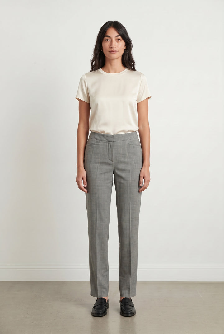 Pantalon Droit Gris - Taille S/36 de la marque Caroll | PARAD98761 - Vendu par Paradigme - Image 1