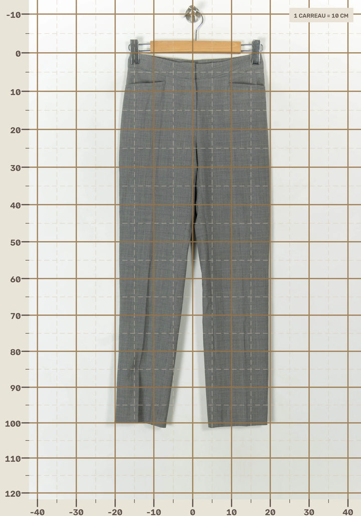Pantalon Droit Gris - Taille S/36 de la marque Caroll | PARAD98761 - Vendu par Paradigme - Image 4