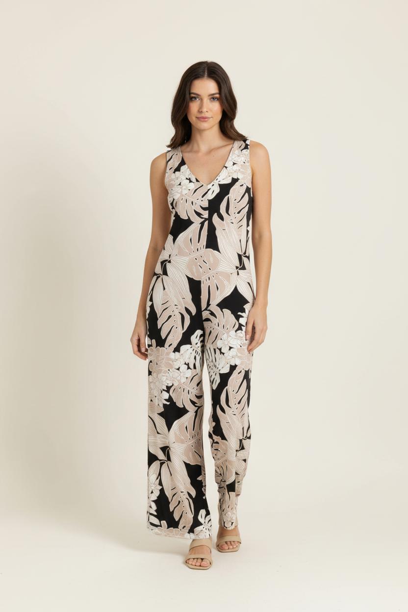 Combinaison Noire et Beige - Taille S/36 de la marque La Fée Maraboutée | PARAD98812 - Vendu par Paradigme - Image 1