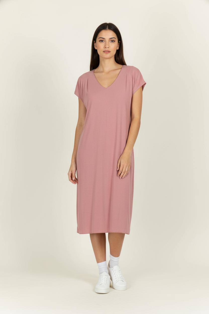 Robe T-shirt Rose - Taille M/38 de la marque American Vintage | PARAD98814 - Vendu par Paradigme - Image 1