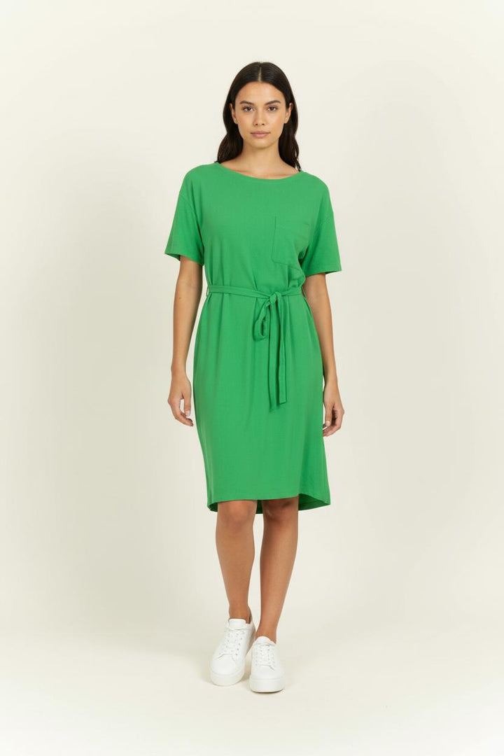 Robe Ceinturée Verte - Taille S/36 de la marque American Vintage | PARAD98815 - Vendu par Paradigme - Image 1