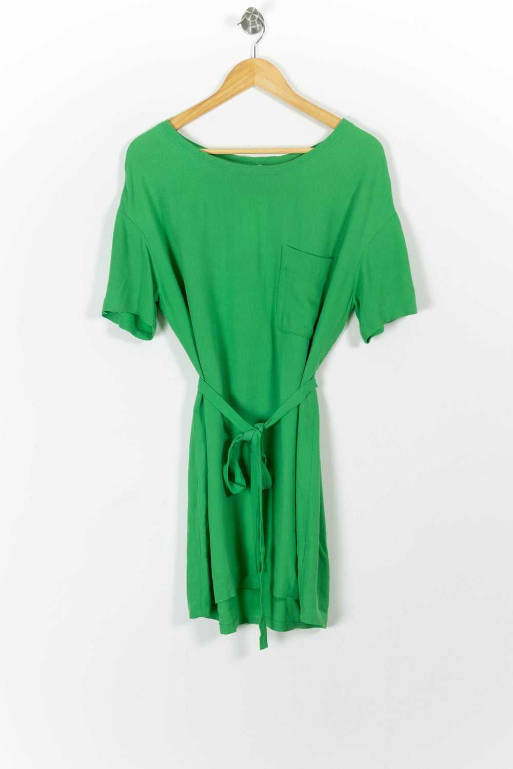 Robe Ceinturée Verte - Taille S/36 de la marque American Vintage | PARAD98815 - Vendu par Paradigme - Image 2