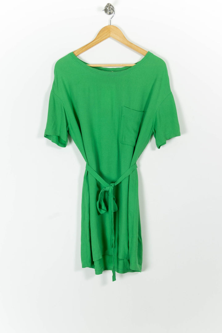 Robe Ceinturée Verte - Taille S/36 de la marque American Vintage | PARAD98815 - Vendu par Paradigme - Image 2