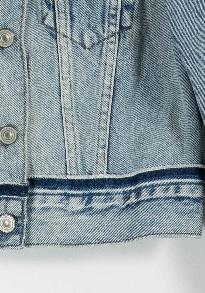 Veste en jean bleue - Taille S/36 de la marque All Saints | PARAD98816 - Vendu par Paradigme - Image 3