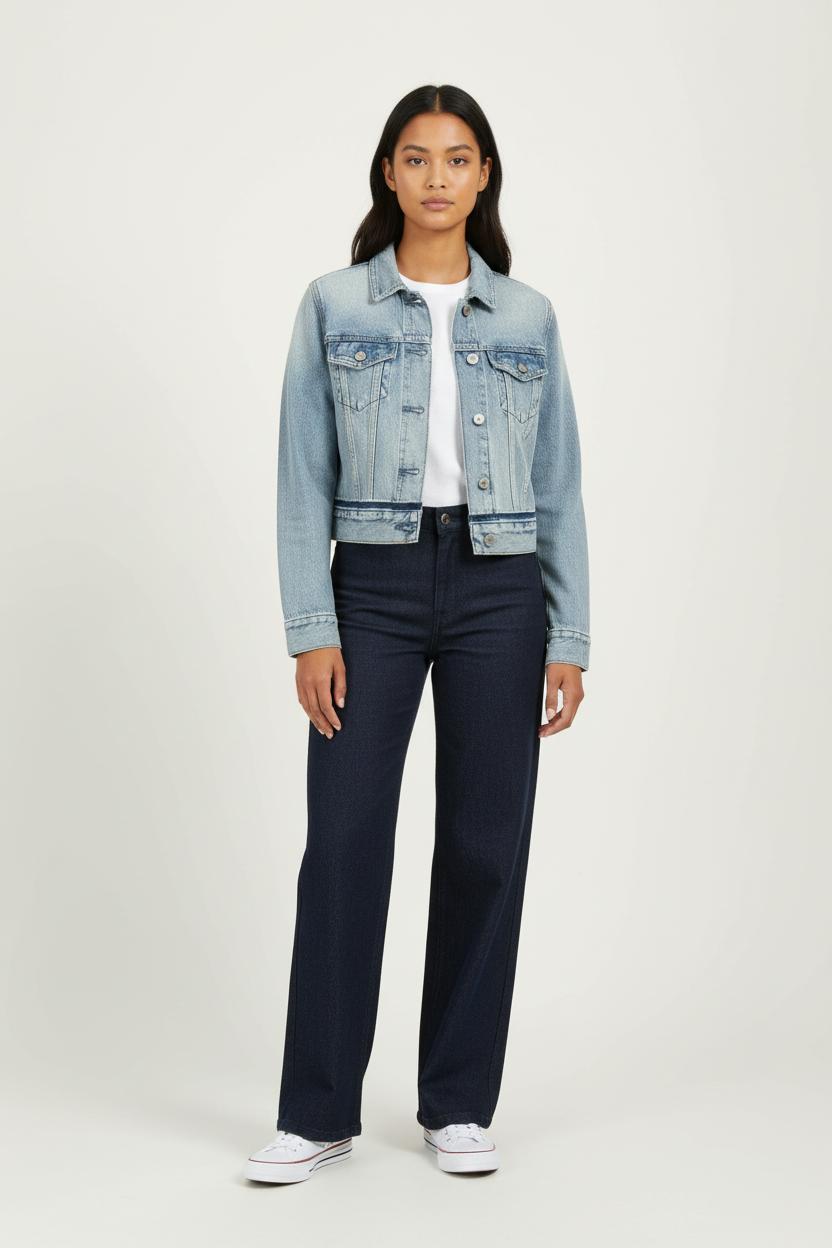 Veste en jean bleue - Taille S/36 de la marque All Saints | PARAD98816 - Vendu par Paradigme - Image 1