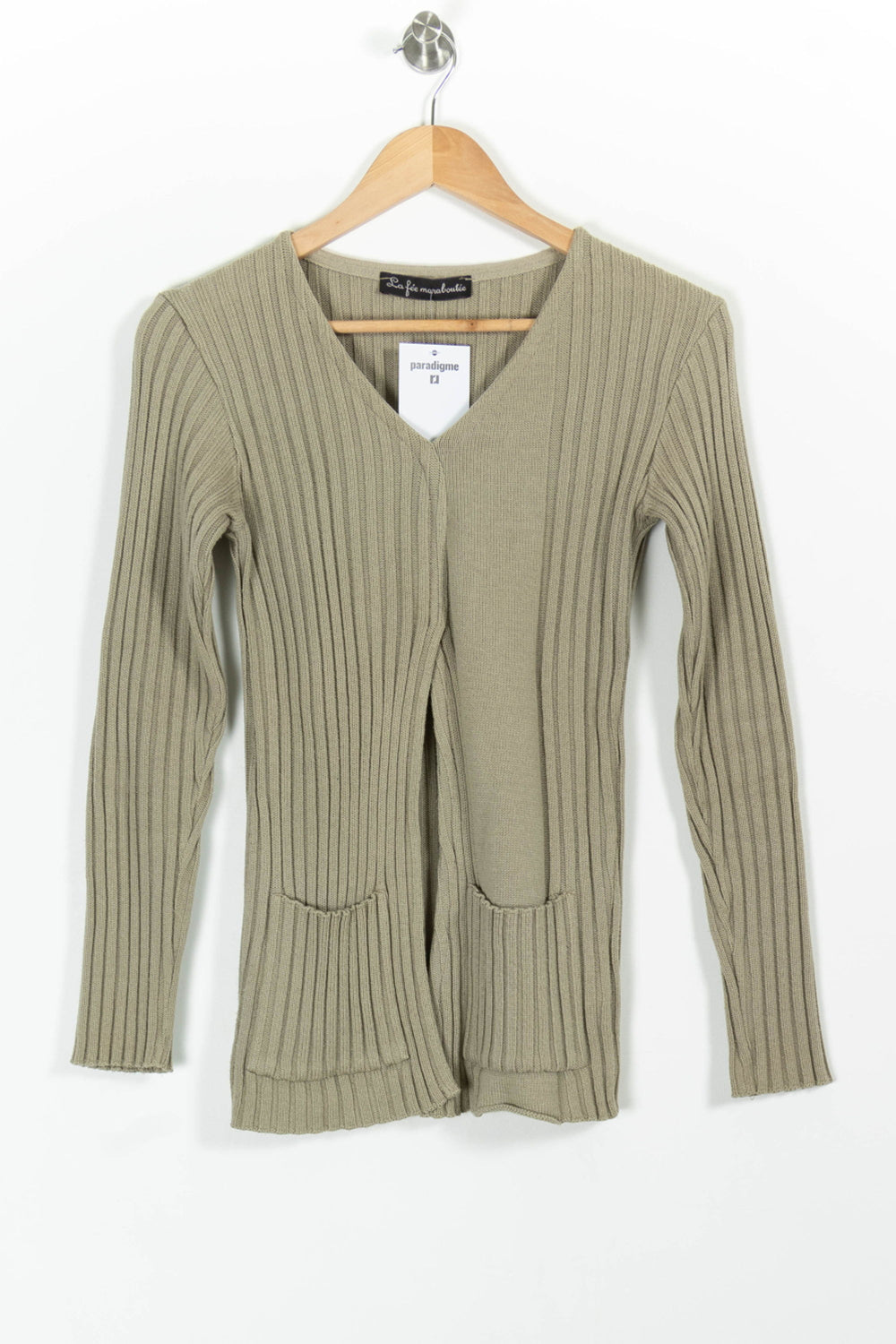 Gilet Vert - Taille S/36 de la marque La Fée Maraboutée | PARAD98821 - Vendu par Paradigme - Image 2