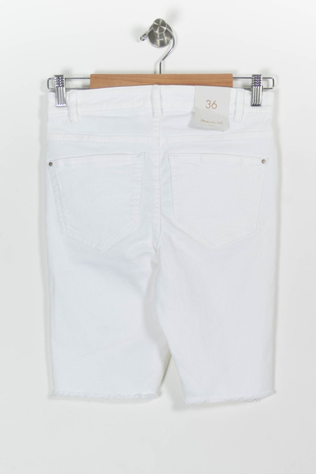 Bermuda Blanc - Taille S/36 de la marque Maison 123 | PARAD98825 - Vendu par Paradigme - Image 4