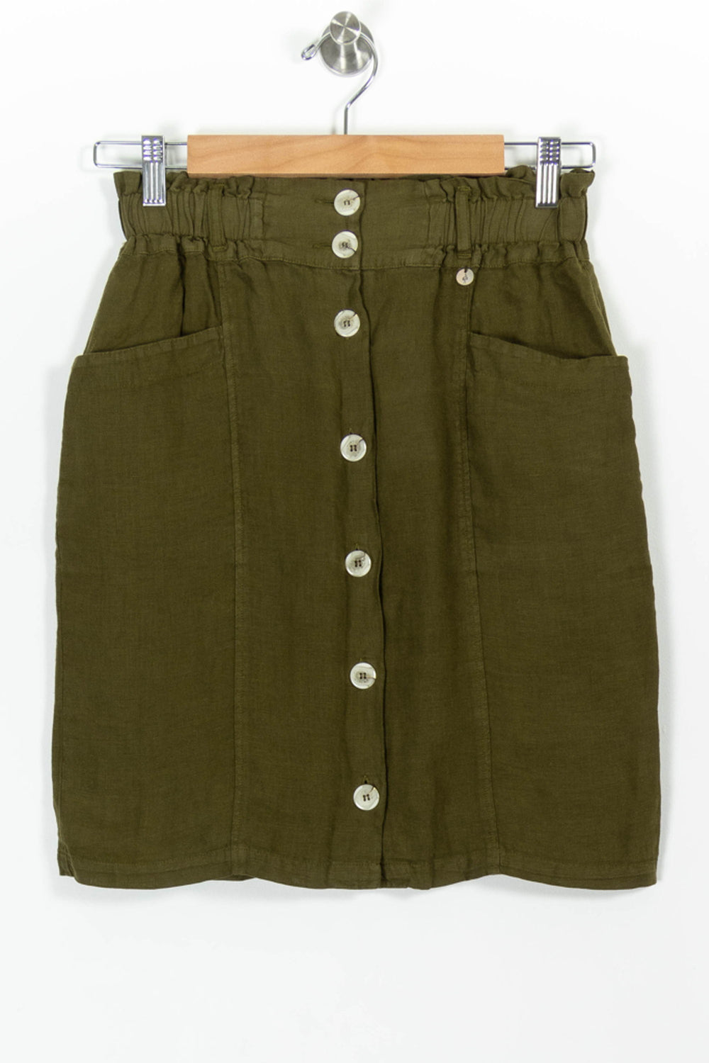 Jupe Boutonnée Verte - Taille S/36 de la marque One Step | PARAD98826 - Vendu par Paradigme - Image 2