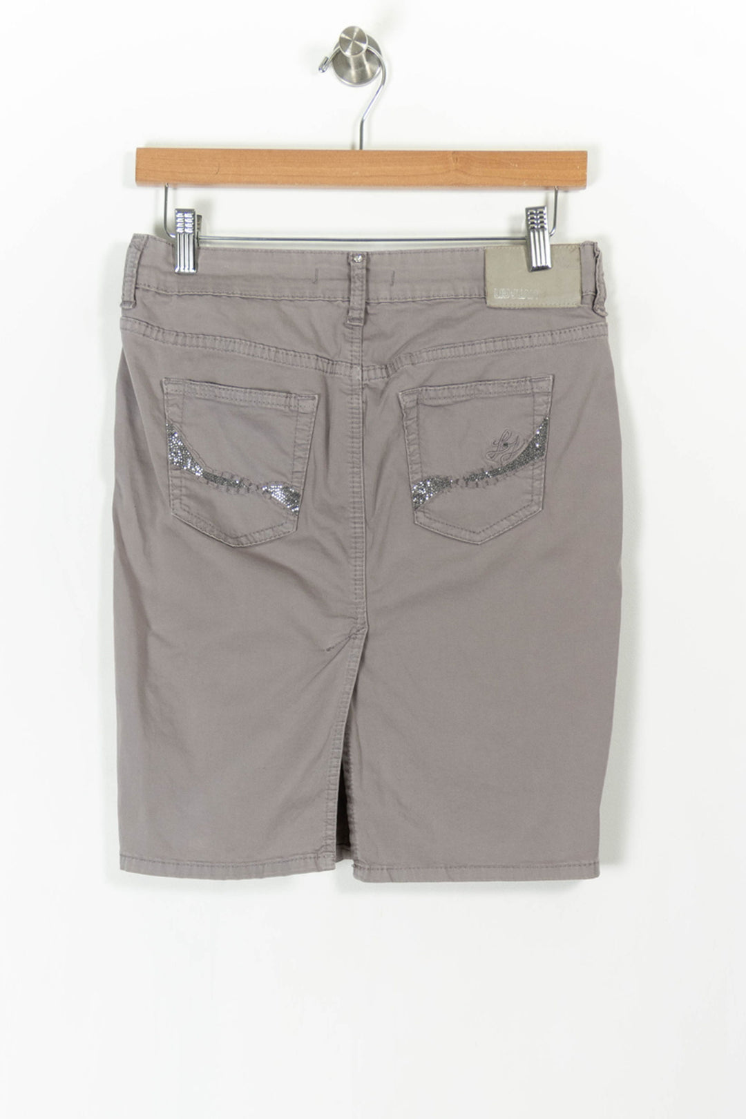 Jupe Droite Grise - Taille M/38 de la marque Liu Jo | PARAD98828 - Vendu par Paradigme - Image 4
