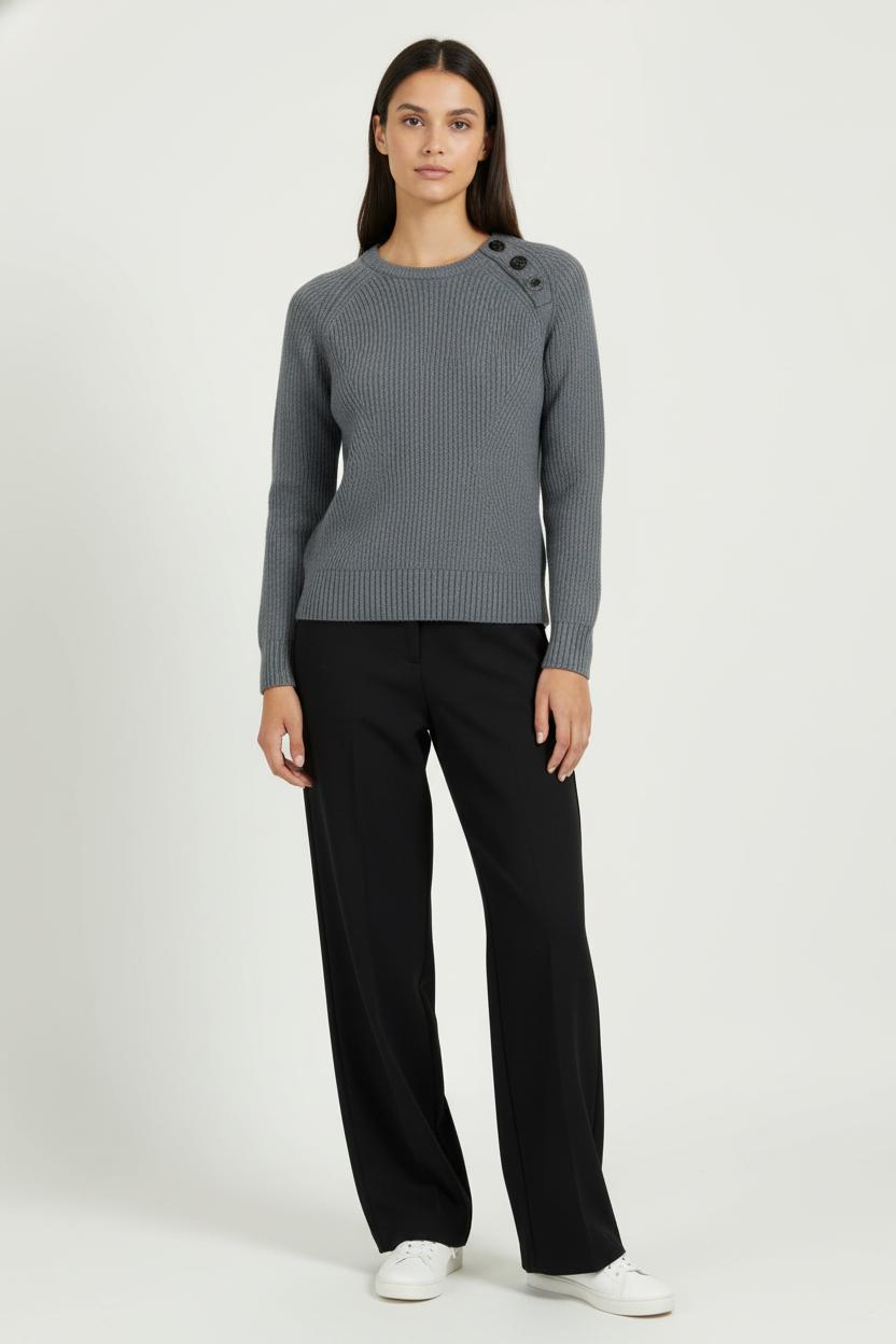 Pull Gris - Taille S/36 de la marque The Kooples | PARAD98836 - Vendu par Paradigme - Image 1