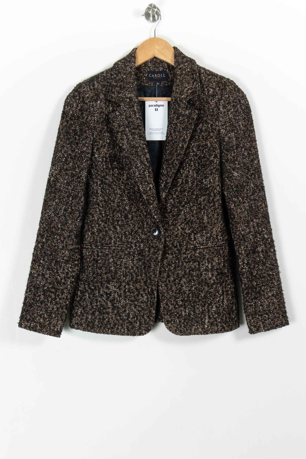 Veste Marron - Taille S/36 de la marque Caroll | PARAD98837 - Vendu par Paradigme - Image 2