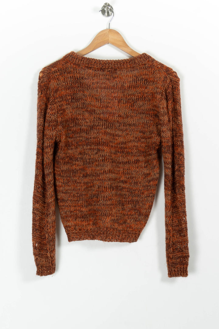 Pull Marron et Orange - Taille XS/34 de la marque Karl Marc John | PARAD98839 - Vendu par Paradigme - Image 4