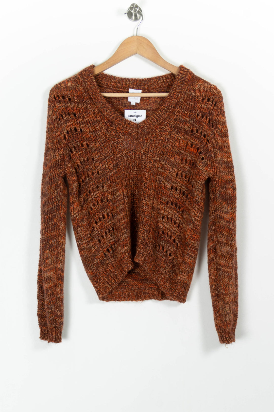 Pull Marron et Orange - Taille XS/34 de la marque Karl Marc John | PARAD98839 - Vendu par Paradigme - Image 2