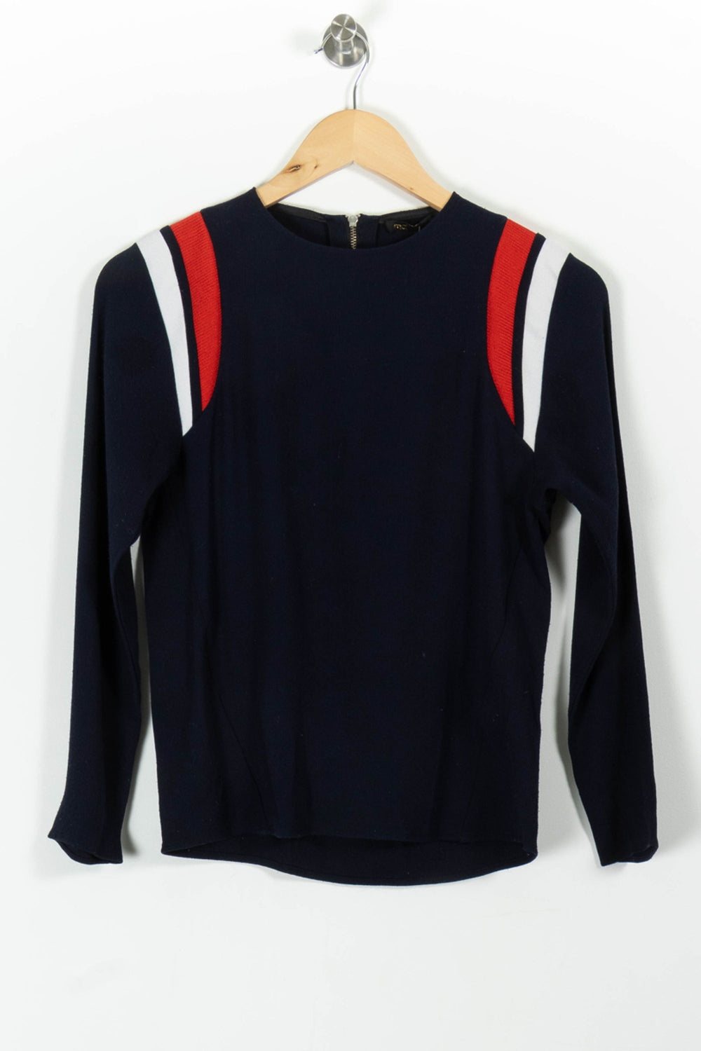 Pull Bleu marine et Rouge - Taille M/38 de la marque Maje | PARAD98846 - Vendu par Paradigme - Image 2