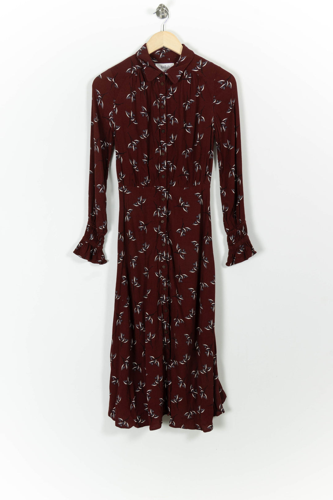 Robe Longue Bordeaux - Taille XS/34 de la marque ba&sh | PARAD98848 - Vendu par Paradigme - Image 2