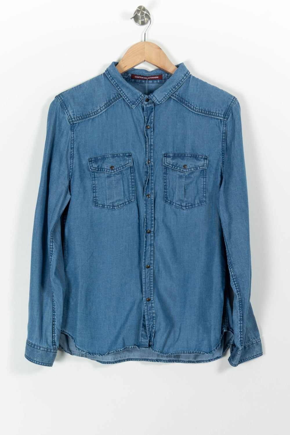 Chemise en Jean Bleue - Taille XL/42 de la marque Comptoir des Cotonniers | PARAD98851 - Vendu par Paradigme - Image 2