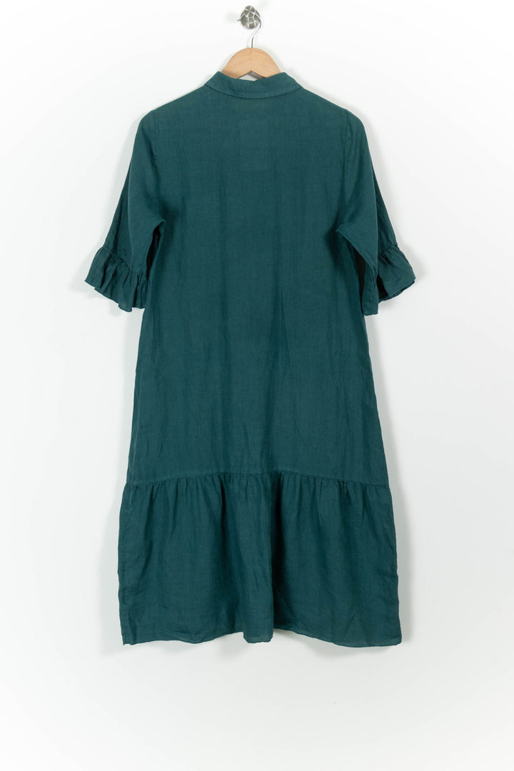 Robe Chemise Verte - Taille M/38 de la marque La Fée Maraboutée | PARAD98856 - Vendu par Paradigme - Image 4