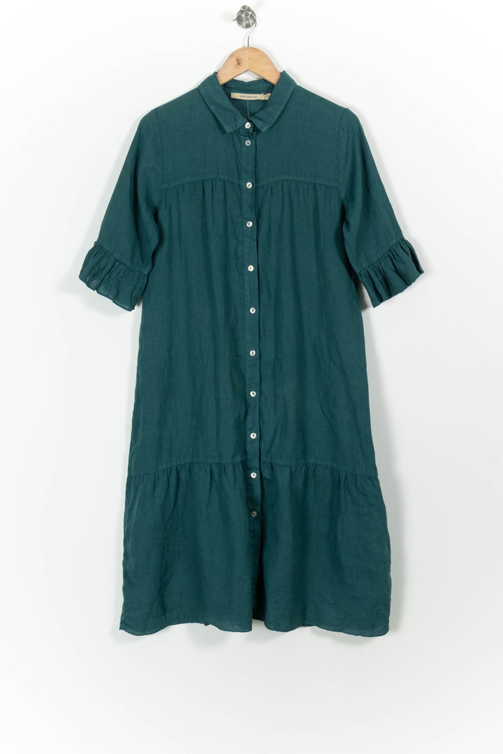 Robe Chemise Verte - Taille M/38 de la marque La Fée Maraboutée | PARAD98856 - Vendu par Paradigme - Image 2