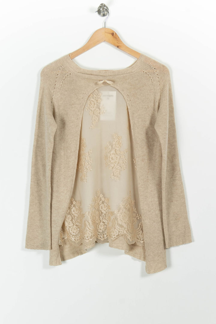 Pull Beige - Taille S/36 de la marque La Fée Maraboutée | PARAD98859 - Vendu par Paradigme - Image 4