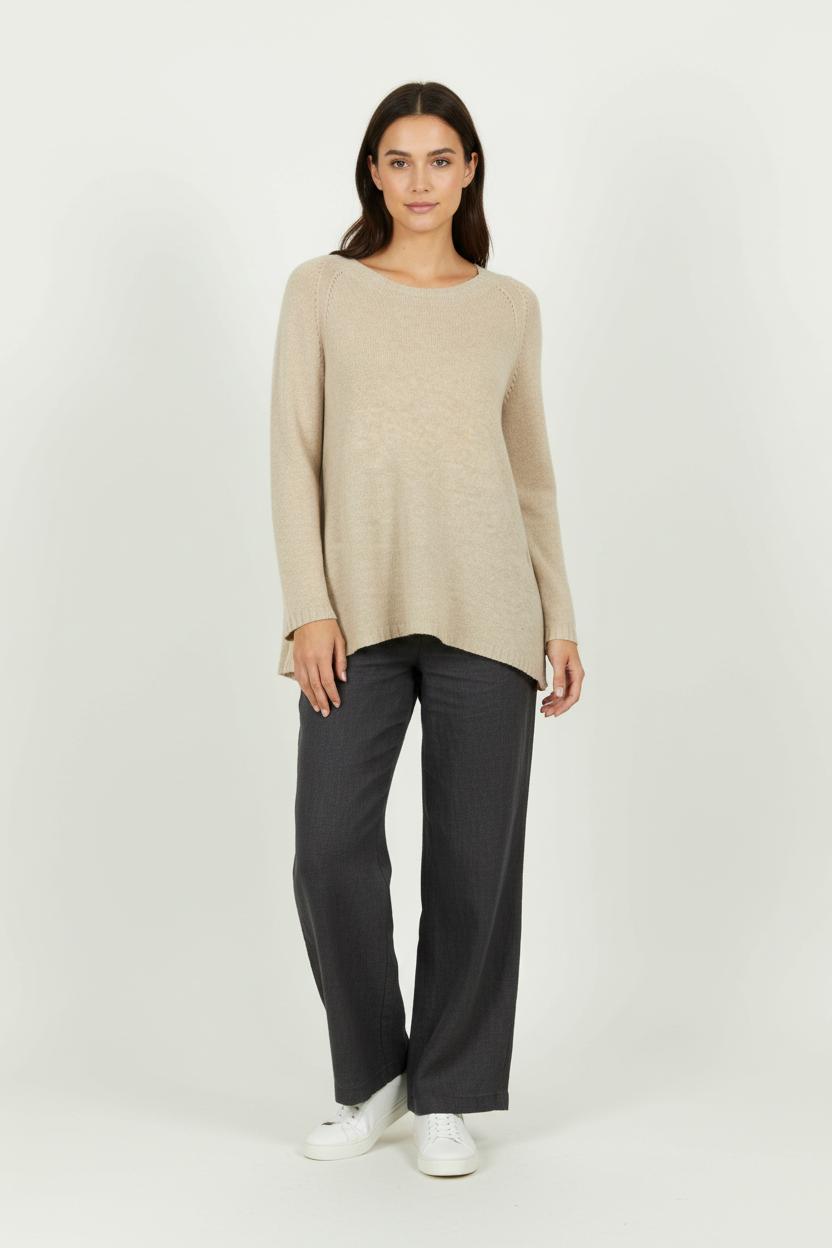 Pull Beige - Taille S/36 de la marque La Fée Maraboutée | PARAD98859 - Vendu par Paradigme - Image 1