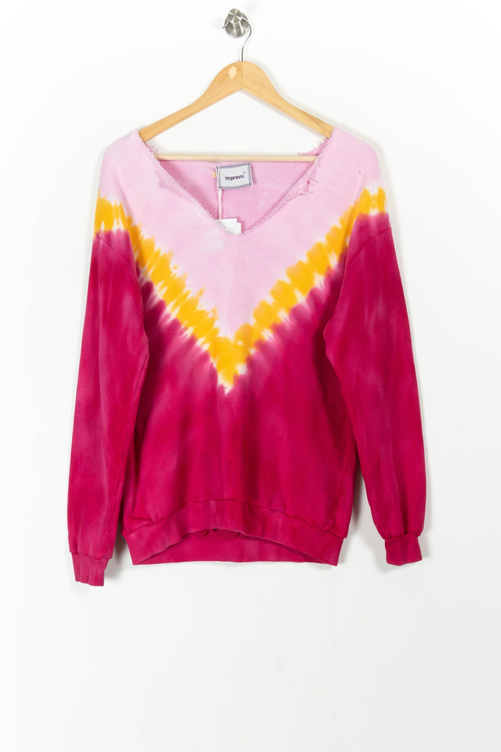 Sweat Rose et Jaune - Taille M/38 de la marque Imprevu | PARAD98863 - Vendu par Paradigme - Image 2