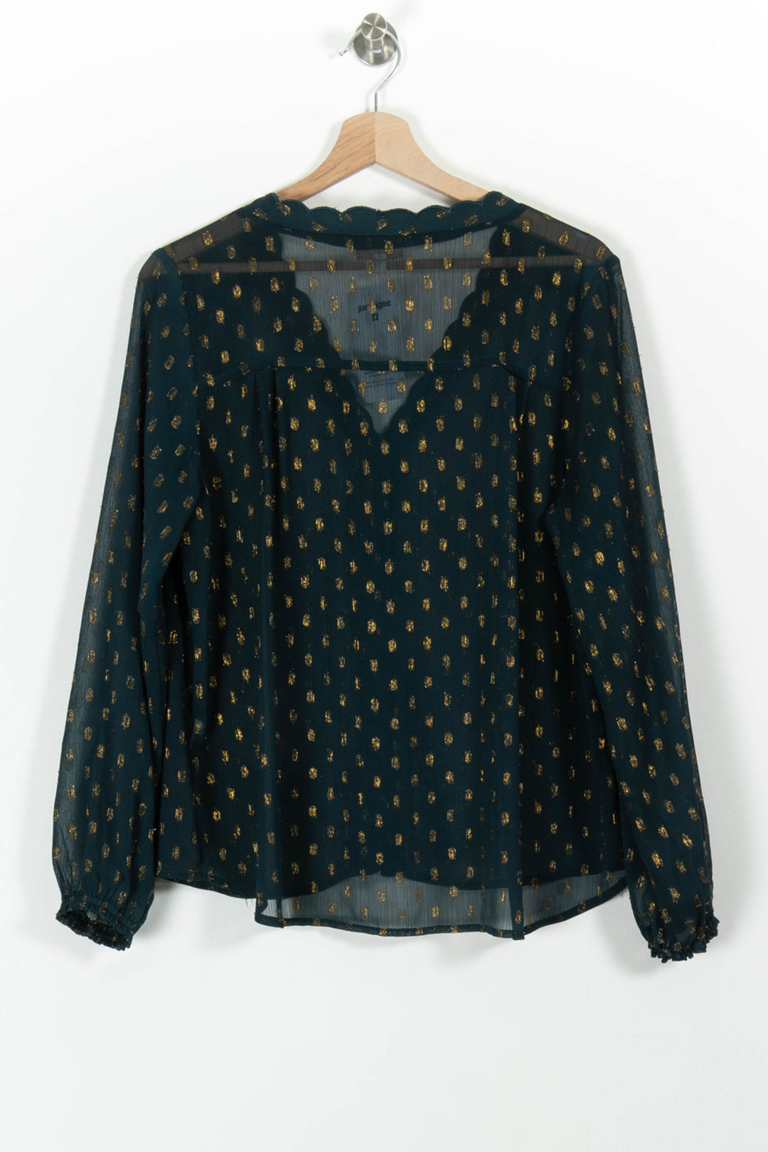 Blouse Verte et Dorée - Taille M/38 de la marque Grace & Mila | PARAD98868 - Vendu par Paradigme - Image 4