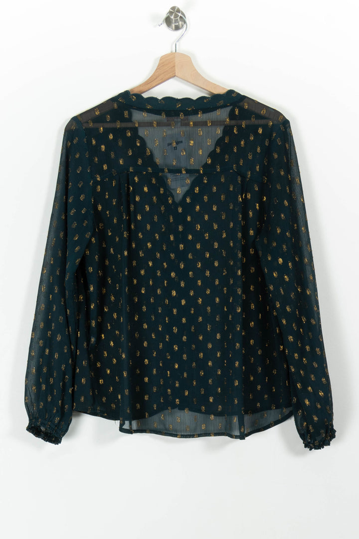 Blouse Verte et Dorée - Taille M/38 de la marque Grace & Mila | PARAD98868 - Vendu par Paradigme - Image 4