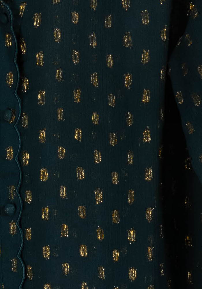 Blouse Verte et Dorée - Taille M/38 de la marque Grace & Mila | PARAD98868 - Vendu par Paradigme - Image 3