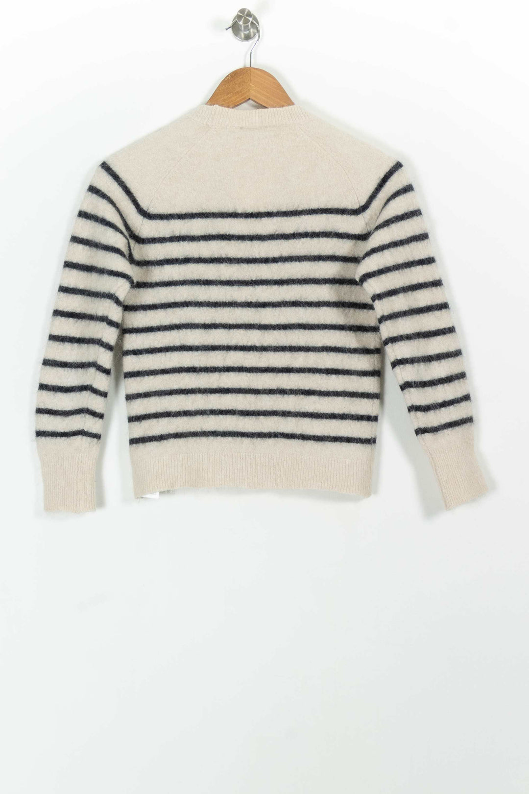 Pull Rayé Beige et Noir - Taille XS/34 de la marque Caroll | PARAD98878 - Vendu par Paradigme - Image 4