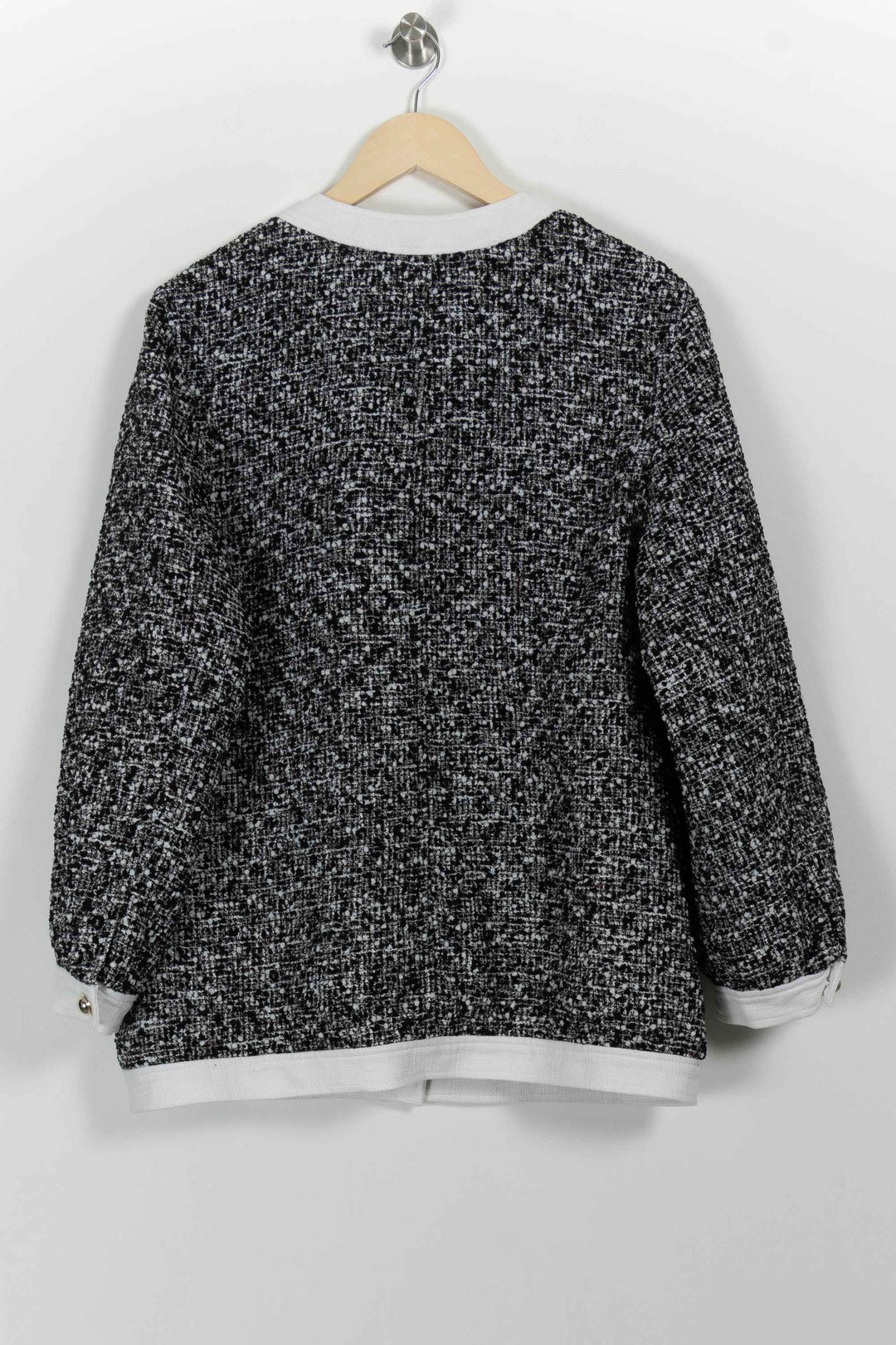 Veste Noir et Blanc - Taille XL/42 de la marque Claudie Pierlot | PARAD98879 - Vendu par Paradigme - Image 4