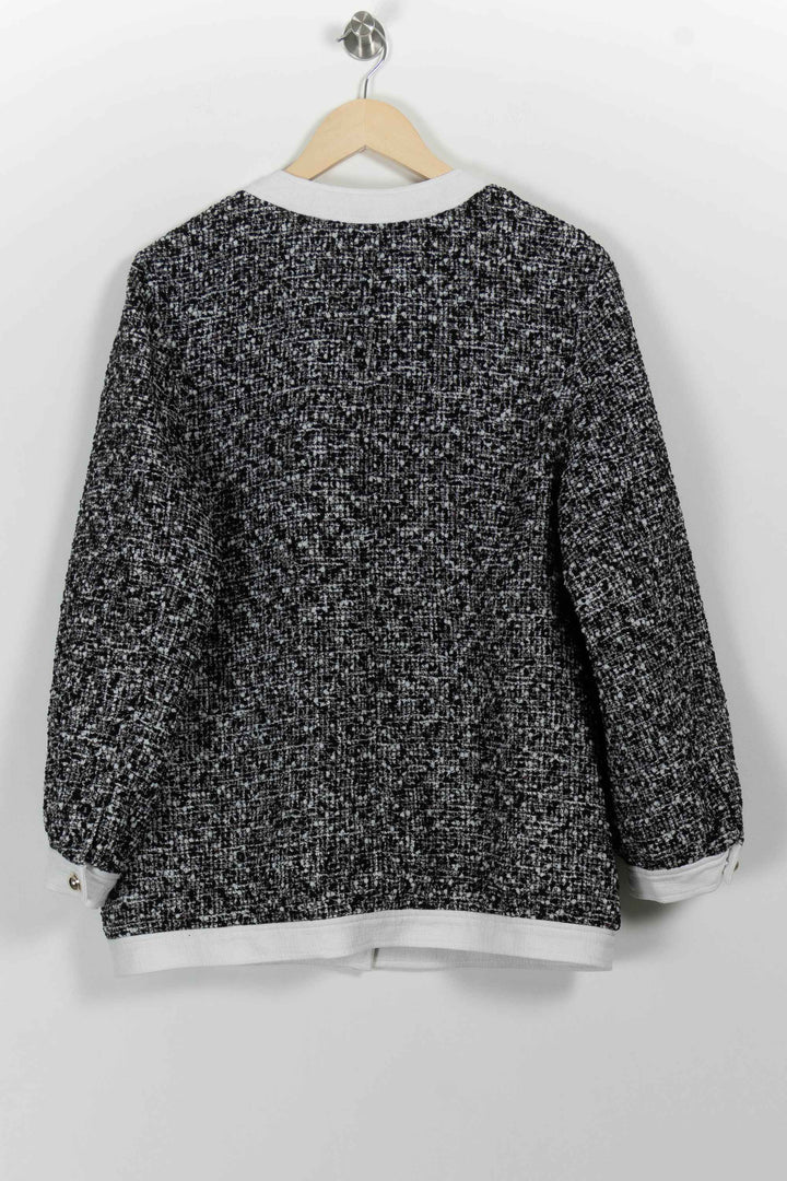 Veste Noir et Blanc - Taille XL/42 de la marque Claudie Pierlot | PARAD98879 - Vendu par Paradigme - Image 4