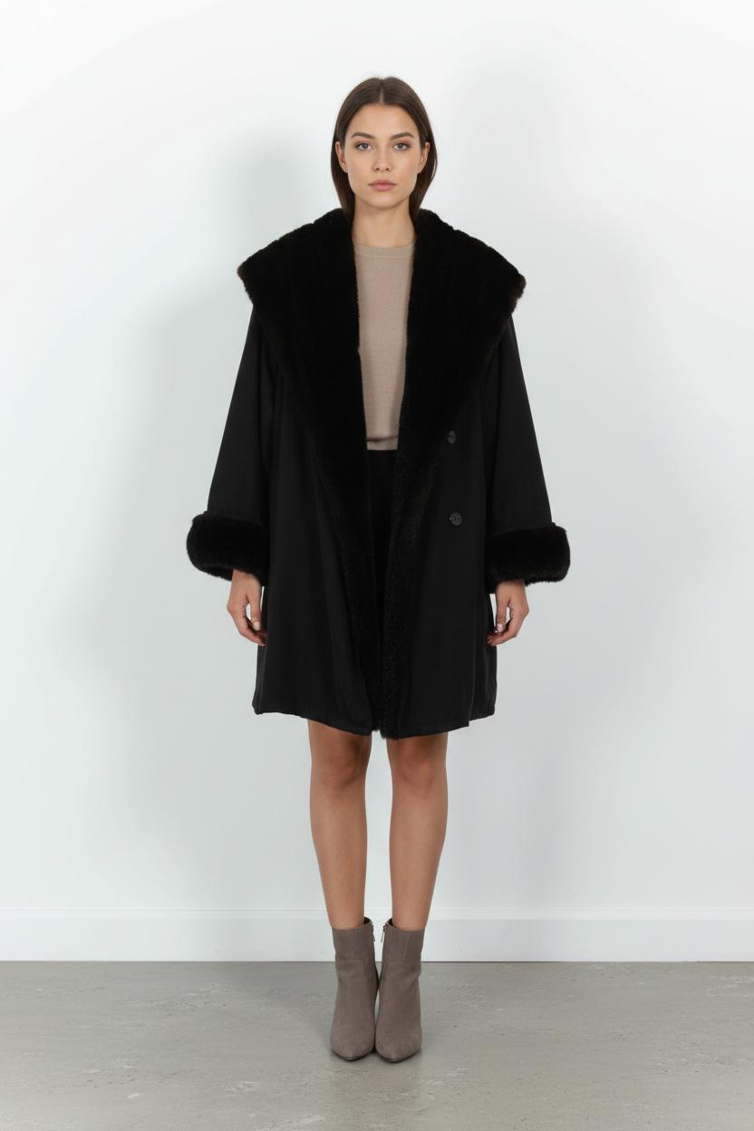 Manteau Noir - Taille M/38 de la marque ZAPA | PARAD98882 - Vendu par Paradigme - Image 1
