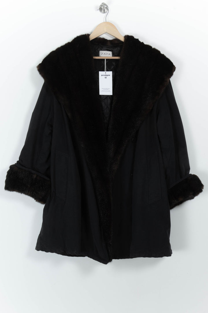 Manteau Noir - Taille M/38 de la marque ZAPA | PARAD98882 - Vendu par Paradigme - Image 2
