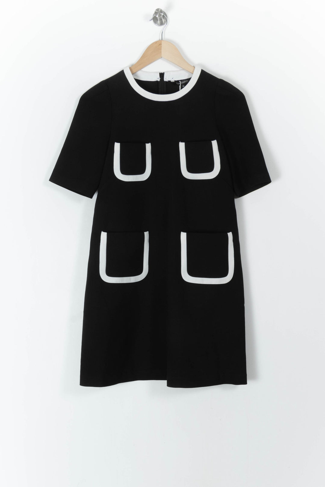 Robe Courte Noire et Blanche - Taille S/36 de la marque Tara Jarmon | PARAD98884 - Vendu par Paradigme - Image 2
